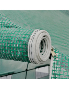 Serra Polietilene Portatile Accessibile Struttura Acciaio 18 m²