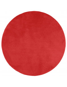 Tappeto OVIEDO a Pelo Corto Rosso Ø 120 cm