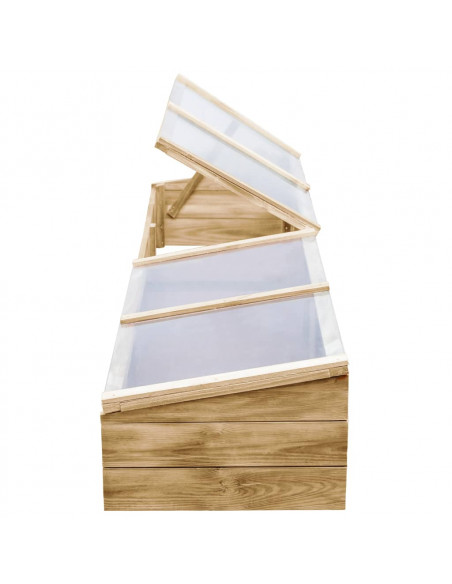 Serre 2 pz in Legno di Pino Impregnato 200x50x35 cm