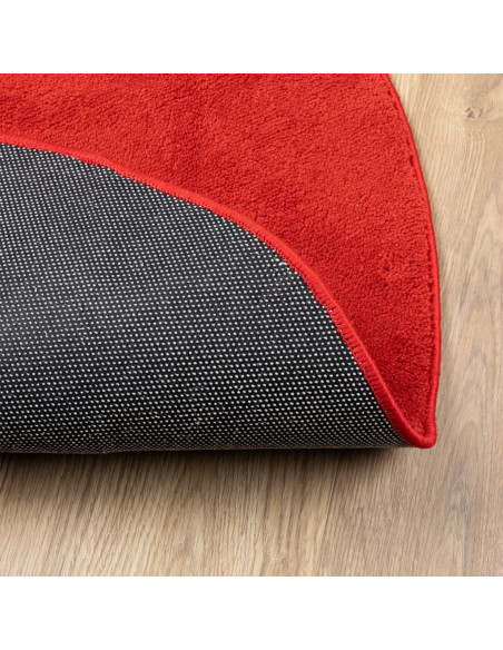 Tappeto OVIEDO a Pelo Corto Rosso Ø 120 cm