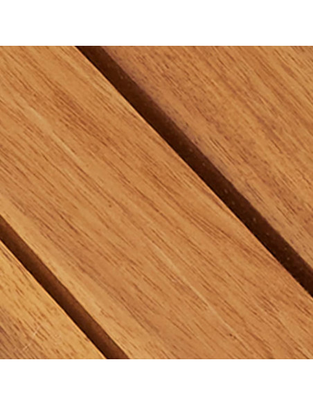 Set 10 pz Piastrelle acacia per pavimento 30 x 30 cm Modello verticale