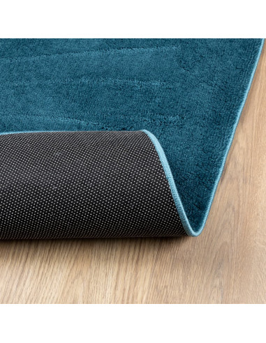 Tappeto OVIEDO a Pelo Corto Turchese 200x200 cm