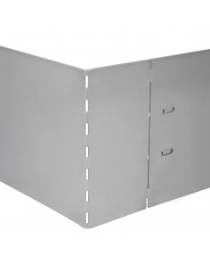 Set 15 pz Bordo prato flessibile in acciaio galvanizzato 100 x 14 cm 2