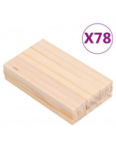 Set 150 Blocchi di Costruzione in Massello di Pino Verniciato 2