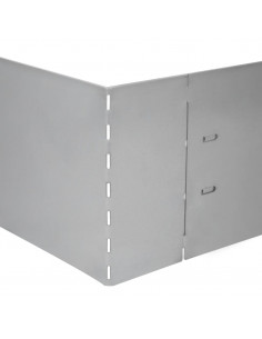 Set 20 pz Bordo Prato Flessibile in Acciaio Zincato 100 x 14 cm 2