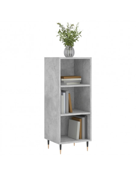 Credenza Grigio Cemento 34,5x32,5x90 cm in Legno Multistrato