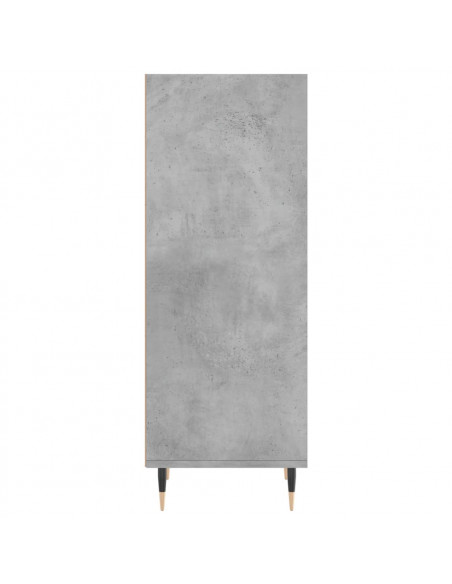 Credenza Grigio Cemento 34,5x32,5x90 cm in Legno Multistrato