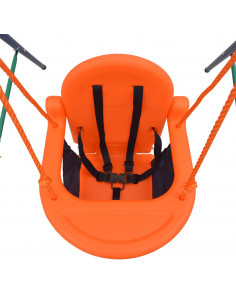 Set Altalena Bimbo con Imbracatura di Sicurezza Arancione