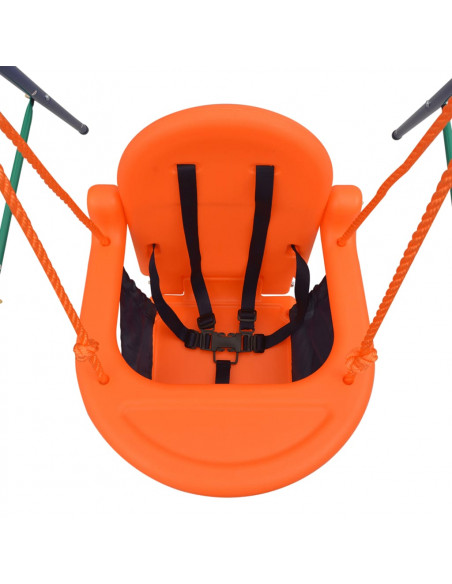 Set Altalena Bimbo con Imbracatura di Sicurezza Arancione