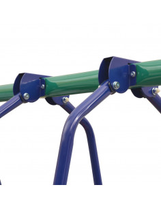 Set Altalene con Scivolo e 3 Sedili Arancione