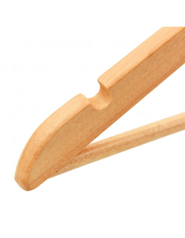 Set Appendiabiti 100 pz Antiscivolo in Legno Massello