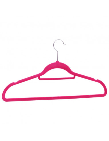Set Appendiabiti 20 pz Antiscivolo Rosa in Velluto