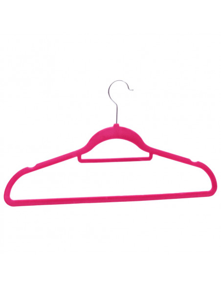 Set Appendiabiti 20 pz Antiscivolo Rosa in Velluto