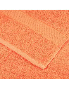 Set Asciugamani 12 pz Arancioni 600 gsm 100% Cotone 2