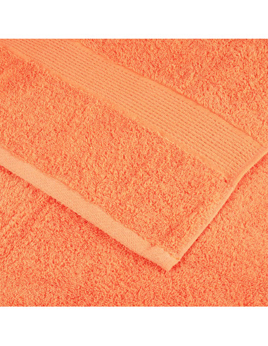 Set Asciugamani 12 pz Arancioni 600 gsm 100% Cotone
