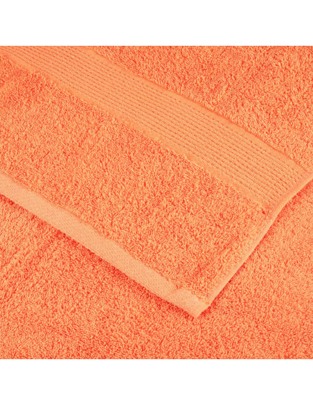 Set Asciugamani 12 pz Arancioni 600 gsm 100% Cotone