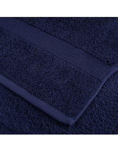 Set Asciugamani 12 pz Blu Navy 600 gsm 100% Cotone 2