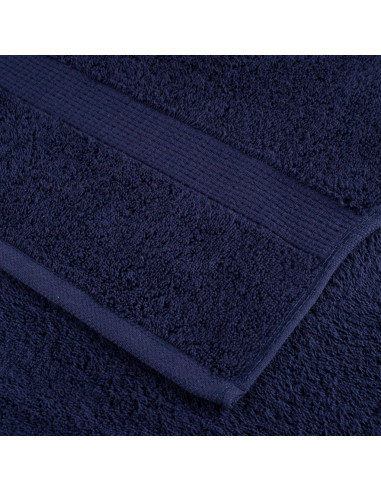 Set Asciugamani 12 pz Blu Navy 600 gsm 100% Cotone
