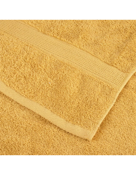 Set Asciugamani 12 pz Oro 600 gsm 100% Cotone