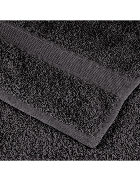 Set Asciugamani 6 pz Antracite 600 gsm 100% Cotone