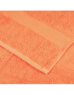 Set Asciugamani 6 pz Arancioni 600 gsm 100% Cotone 2