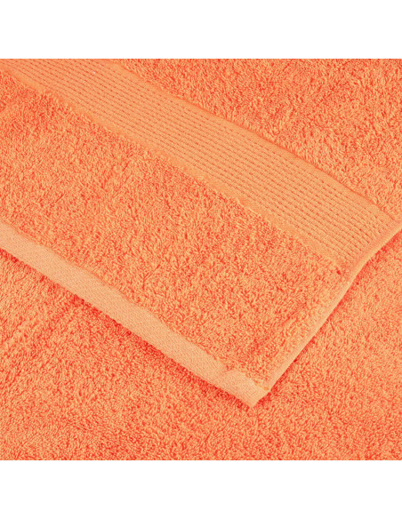 Set Asciugamani 6 pz Arancioni 600 gsm 100% Cotone
