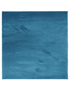 Tappeto OVIEDO a Pelo Corto Turchese 120x120 cm