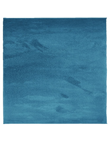 Tappeto OVIEDO a Pelo Corto Turchese 120x120 cm