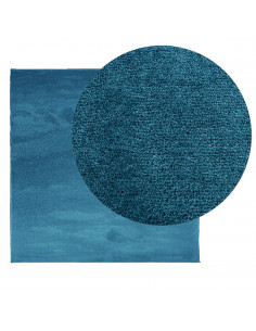 Tappeto OVIEDO a Pelo Corto Turchese 120x120 cm 2