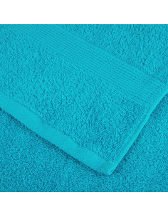 Set Asciugamani 6 pz Turchesi 600 gsm 100% Cotone