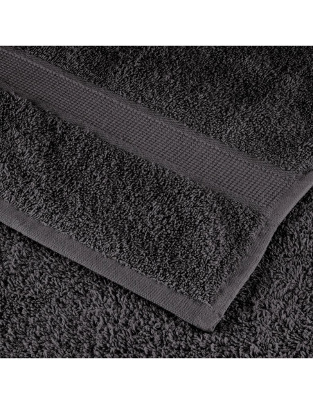 Set Asciugamani 8 pz Antracite 600 gsm 100% Cotone