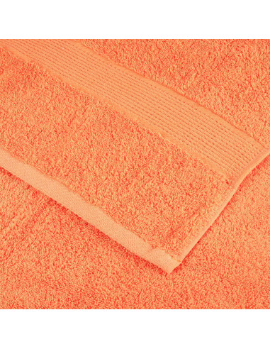 Set Asciugamani 8 pz Arancioni 600 gsm 100% Cotone