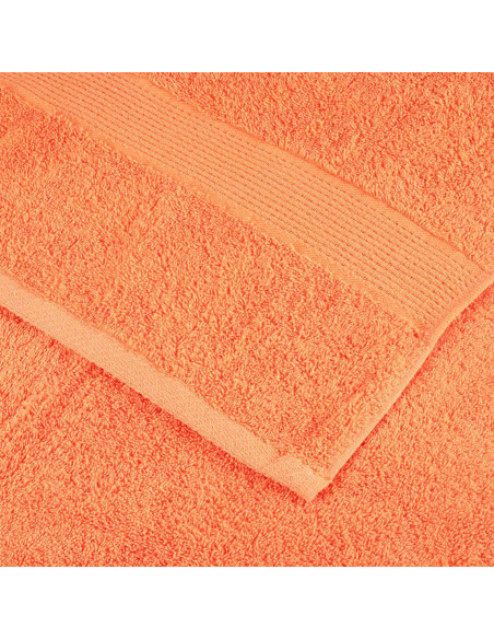 Set Asciugamani 8 pz Arancioni 600 gsm 100% Cotone