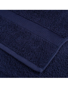 Set Asciugamani 8 pz Blu Navy 600 gsm 100% Cotone