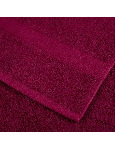 Set Asciugamani 8 pz Bordeaux 600 gsm 100% Cotone