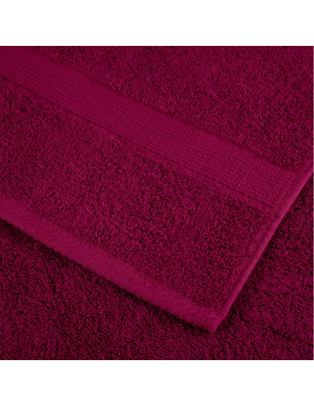 Set Asciugamani 8 pz Bordeaux 600 gsm 100% Cotone