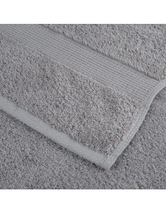 Set Asciugamani 8 pz Grigio 600 gsm 100% Cotone