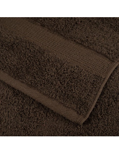 Set Asciugamani 8 pz Marroni 600 gsm 100% Cotone