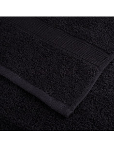 Set Asciugamani 8 pz Neri 600 gsm 100% Cotone 2