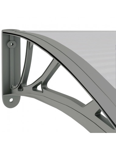 Tettoia per Porta Grigia 300x75 cm in Policarbonato