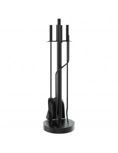 Set Attrezzi per Caminetto 5 pz 18x66 cm in Acciaio 2