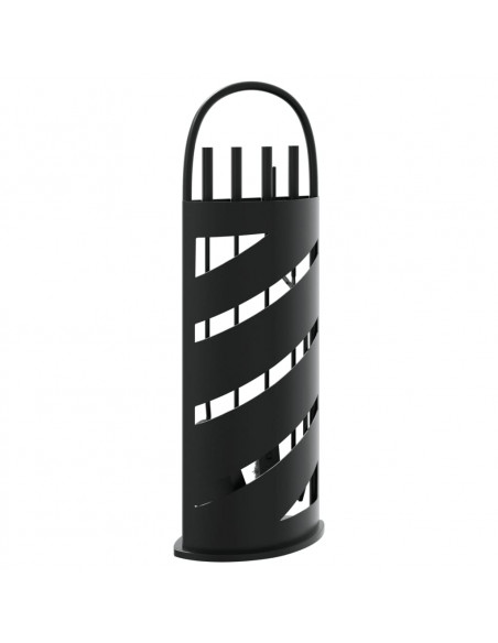Set Attrezzi per Caminetto 5 pz 23x15x66 cm in Acciaio