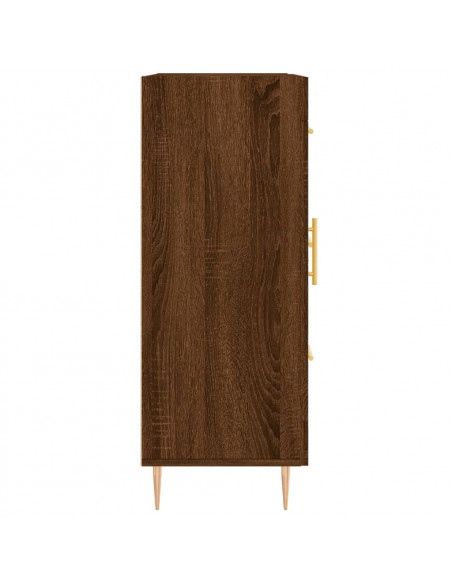 Credenza Rovere Marrone 69,5x34x90 cm in Legno Multistrato