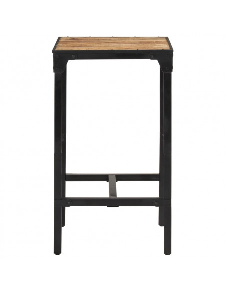 Set Bar 3pz Legno Massello Mango Grezzo e Metallo