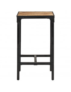 Set Bar 3pz Legno Massello Mango Grezzo e Metallo 2