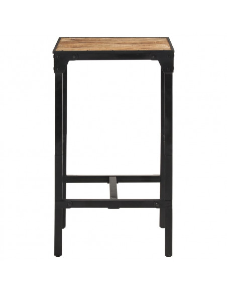Set Bar 3pz Legno Massello Mango Grezzo e Metallo