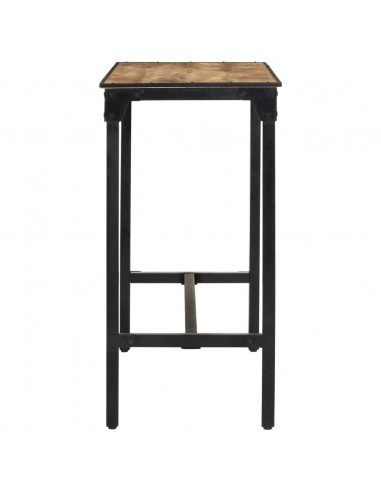 Set Bar 5pz Legno Massello Mango Grezzo e Metallo