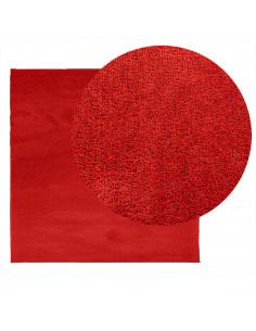 Tappeto OVIEDO a Pelo Corto Rosso 160x160 cm 2