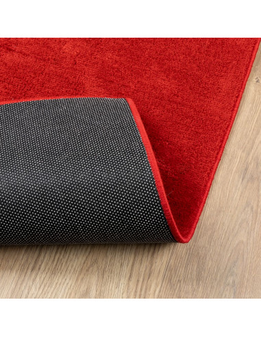 Tappeto OVIEDO a Pelo Corto Rosso 160x160 cm