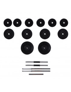 Set Bilanciere con 2 Manubri 30,5 kg 2